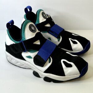 Vintage Nike Air Huarache Men’s Size 12 Rare Black/White Turquoise OG 90s Retro